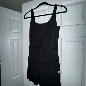Black Athletic One-Piece / Relaxed Fit